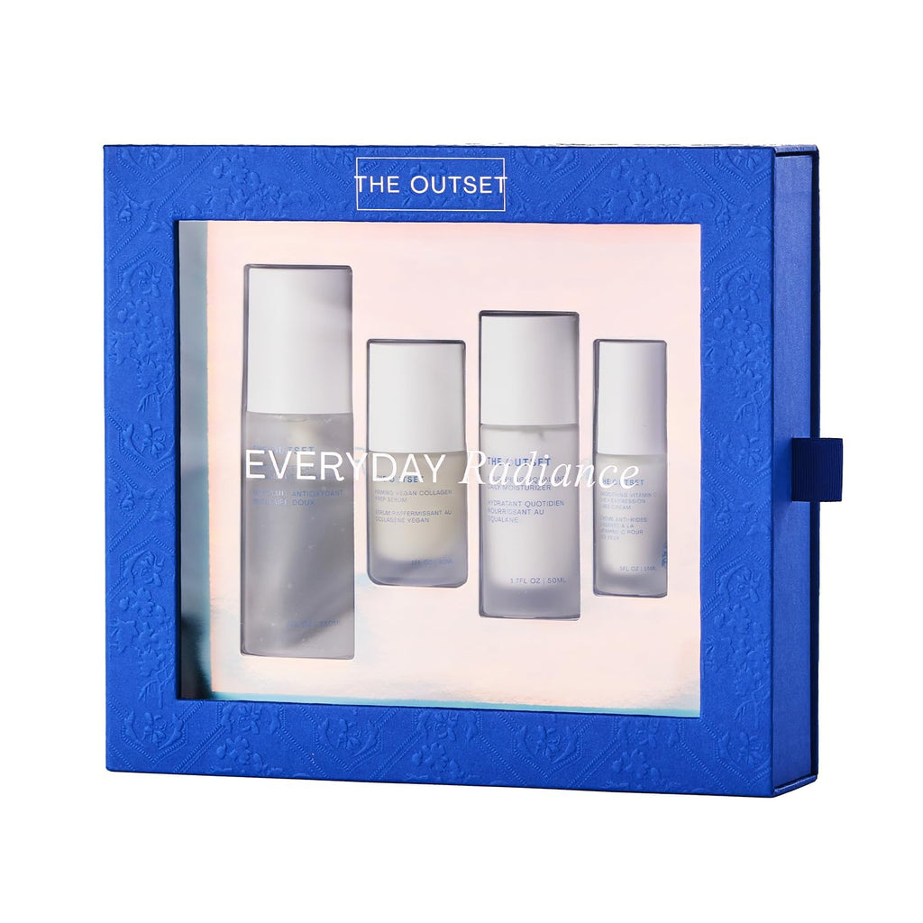 The Outset Everyday Radiance Set | Skincare Essentials | Vegan | Gluten Free | Clean Beauty | Unisex for All Skin Types | 8.2 oz
